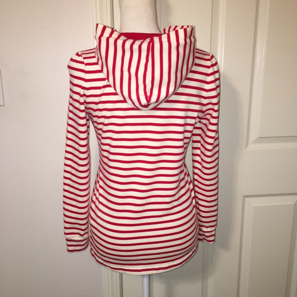 Five Plus Sequin Embroidered Rabbit Striped Hoodie - Picture 5 of 8